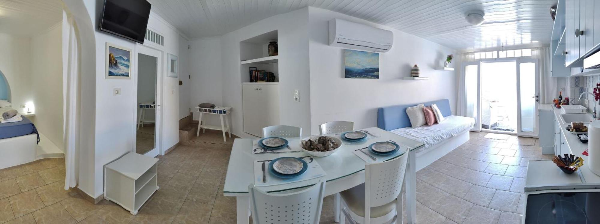 Blue Mare Apartments On The Beach Firopotamos Værelse billede